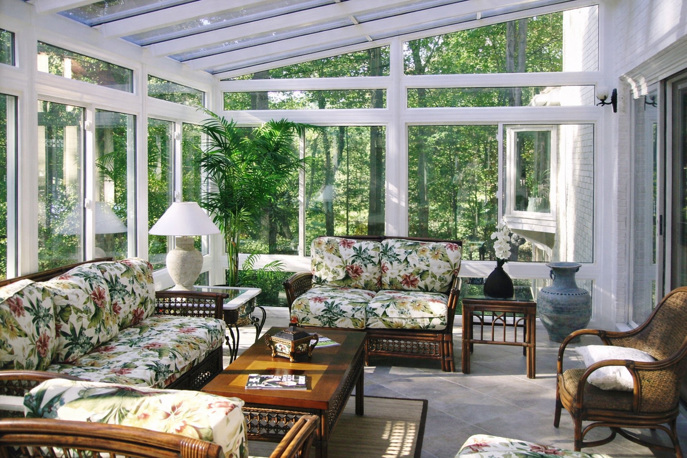 Deck-to-sunroom conversion