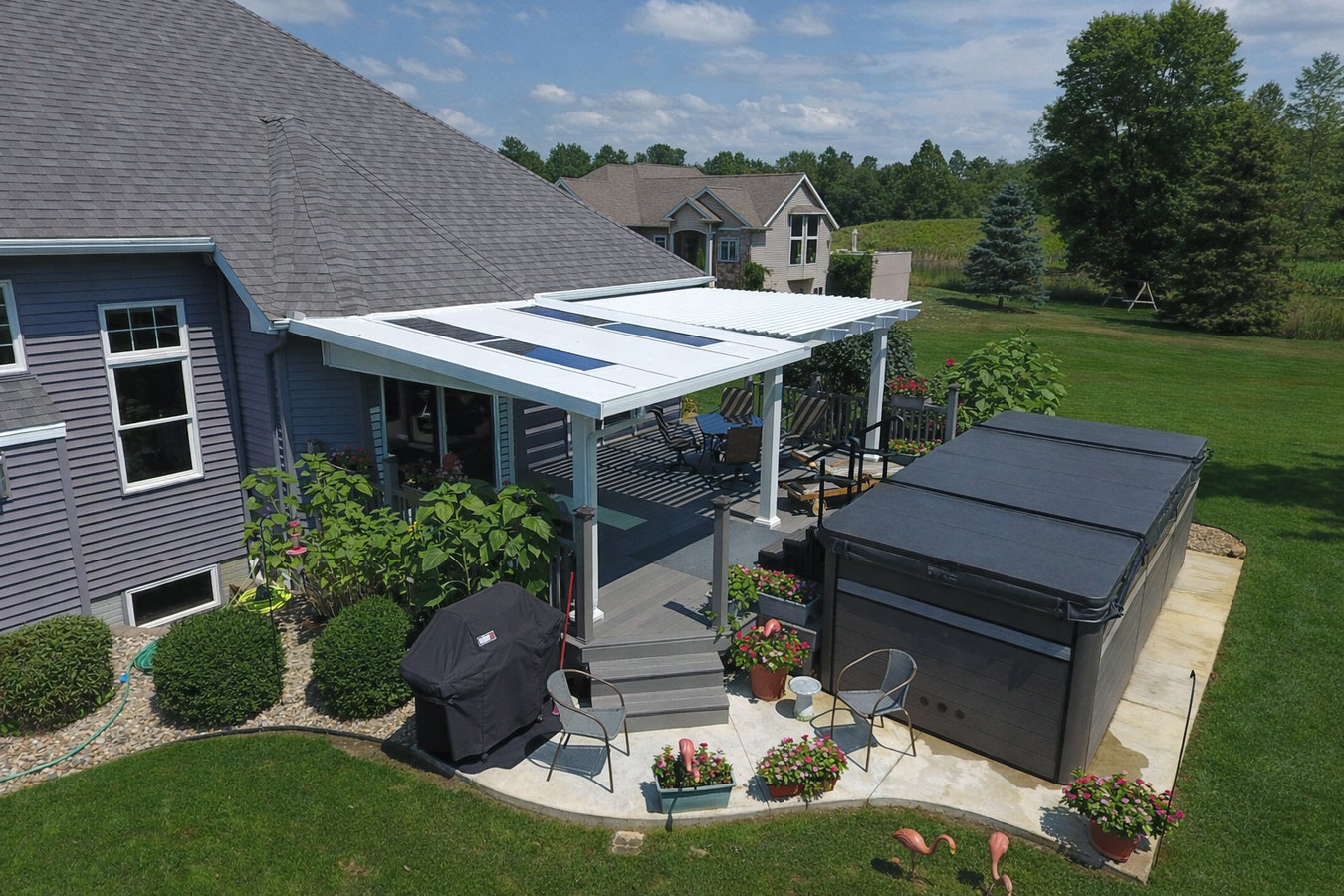 Patio cover installation